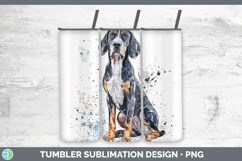GorgeousWatercolor Splash Dogs 03 Tumbler design.