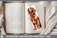 GorgeousWatercolor Splash Dogs 03 Bookmark design.
