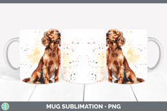GorgeousWatercolor Splash Dogs 03 Mug Wrap design.
