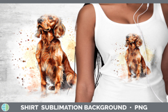 GorgeousWatercolor Splash Dogs 03 Shirt design.