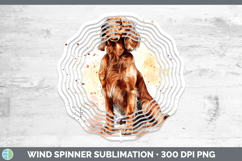 GorgeousWatercolor Splash Dogs 03 Wind Spinner design.