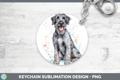 GorgeousWatercolor Splash Dogs 03 Keychain design.