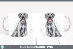 GorgeousWatercolor Splash Dogs 03 Mug Wrap design.