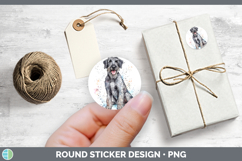 GorgeousWatercolor Splash Dogs 03 Stickers design.