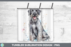 GorgeousWatercolor Splash Dogs 03 Tumbler design.