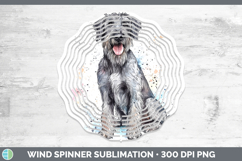 GorgeousWatercolor Splash Dogs 03 Wind Spinner design.