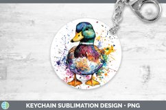 GorgeousWatercolor Splash Keychain design.