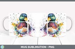 GorgeousWatercolor Splash Mug Wrap design.