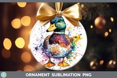 GorgeousWatercolor Splash Ornament design.
