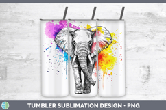 GorgeousWatercolor Splash Tumbler design.