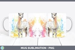 GorgeousWatercolor Splash Farm Mug Wrap design.
