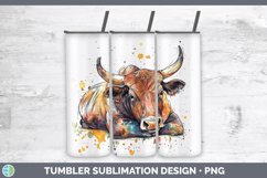 GorgeousWatercolor Splash Farm Tumbler design.
