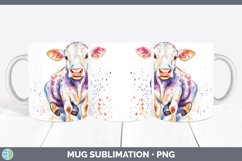 GorgeousWatercolor Splash Farm Mug Wrap design.