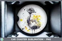 GorgeousWatercolor Splash Farm Car Coaster design.