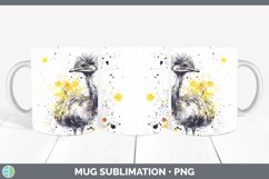 GorgeousWatercolor Splash Farm Mug Wrap design.