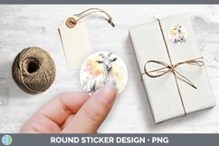 GorgeousWatercolor Splash Farm Stickers design.