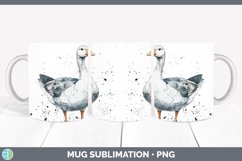 GorgeousWatercolor Splash Farm Mug Wrap design.