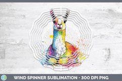 GorgeousWatercolor Splash Farm Wind Spinner design.