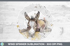 GorgeousWatercolor Splash Farm Wind Spinner design.