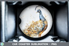 GorgeousWatercolor Splash Farm Car Coaster design.