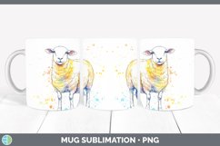 GorgeousWatercolor Splash Farm Mug Wrap design.