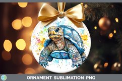 GorgeousWatercolor Splash Farm Ornament design.