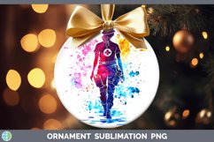 GorgeousWatercolor Splash Ornament design.