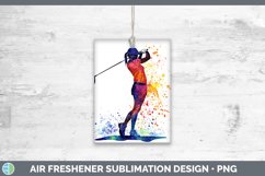GorgeousWatercolor Splash Air Freshener design.