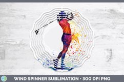 GorgeousWatercolor Splash Wind Spinner design.