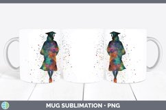 GorgeousWatercolor Splash Mug Wrap design.