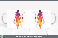 GorgeousWatercolor Splash Mug Wrap design.