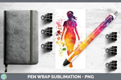 GorgeousWatercolor Splash Pen Wrap design.