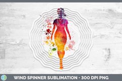 GorgeousWatercolor Splash Wind Spinner design.