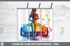 GorgeousWatercolor Splash Tumbler design.