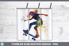 GorgeousWatercolor Splash Tumbler design.