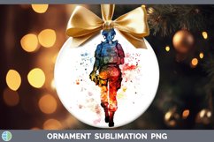GorgeousWatercolor Splash Ornament design.