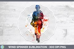 GorgeousWatercolor Splash Wind Spinner design.