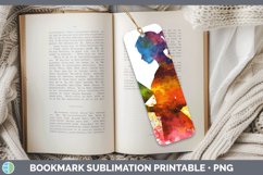 GorgeousWatercolor Splash Bookmark design.