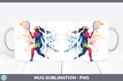 GorgeousWatercolor Splash Mug Wrap design.