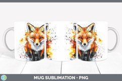GorgeousWatercolor Splash Mug Wrap design.