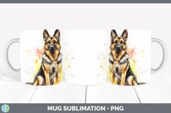 GorgeousWatercolor Splash Mug Wrap design.