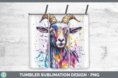 GorgeousWatercolor Splash Tumbler design.