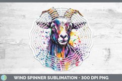 GorgeousWatercolor Splash Wind Spinner design.