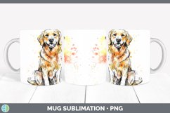 GorgeousWatercolor Splash Mug Wrap design.