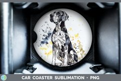 GorgeousWatercolor Splash Car Coaster design.