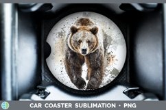 GorgeousWatercolor Splash Car Coaster design.