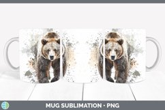 GorgeousWatercolor Splash Mug Wrap design.