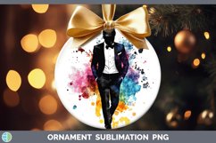 GorgeousWatercolor Splash Ornament design.