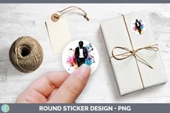 GorgeousWatercolor Splash Stickers design.