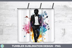 GorgeousWatercolor Splash Tumbler design.